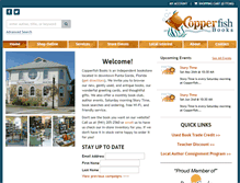 Tablet Screenshot of copperfishbooks.com